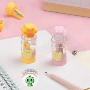 Sacapuntas con recolector huella de gato