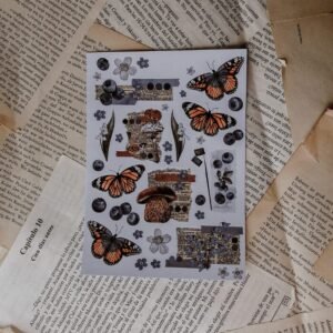 Plantilla stickers mariposas