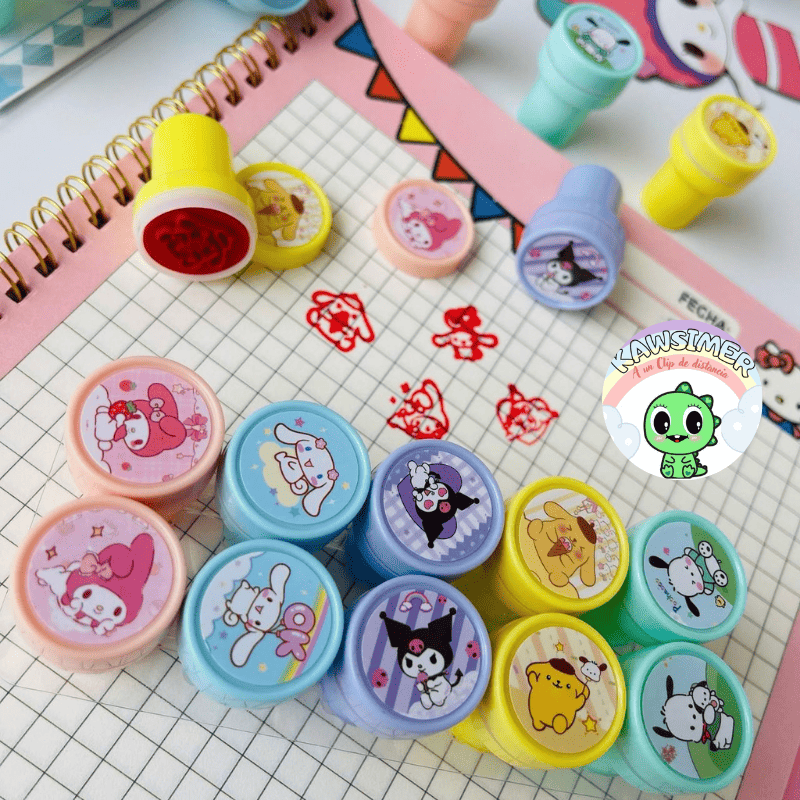 Set x10 sellos sanrio