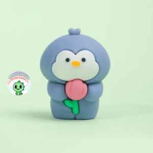 Sacapuntas pingüino flor