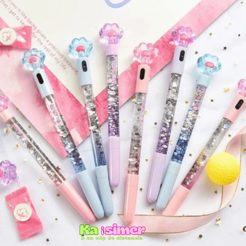 Esfero con luz huella de gato - Image 2