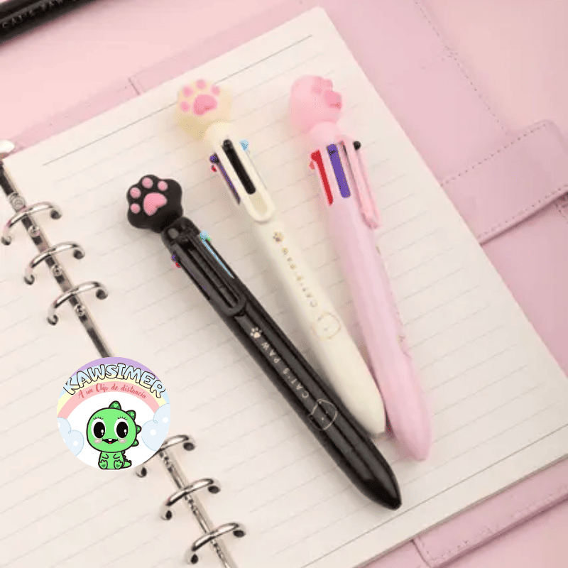 Esfero multiminas huella de gato