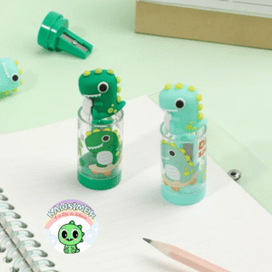 Sacapuntas con recolector Dinosaurio