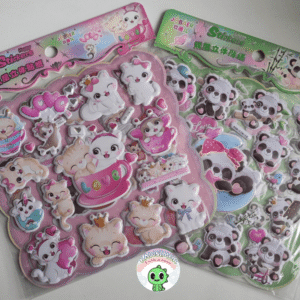 Set x2 blíster de stickers en relieve