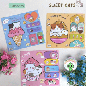 Notas adhesivas gatos