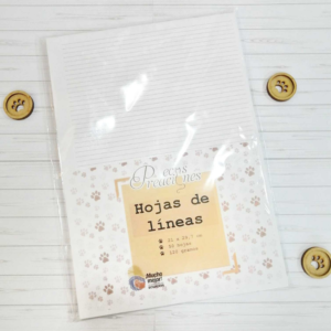 Hojas de lineas sin perforación