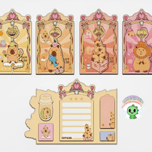 Libreta de notas adhesivas capibara