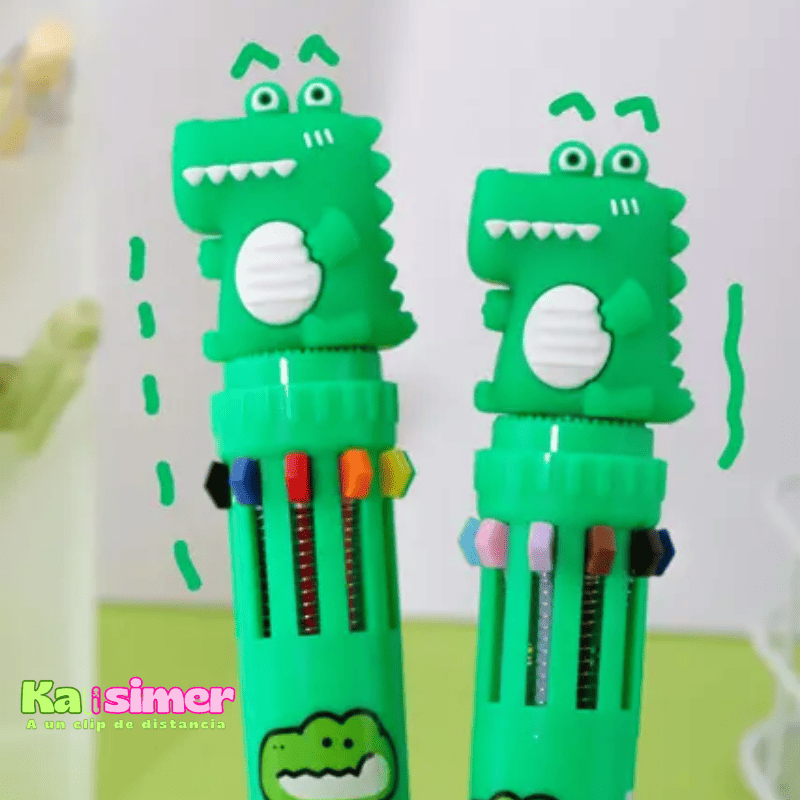 Esfero multiminas cocodrilo