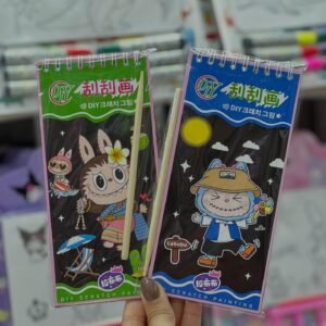 Libreta mágica labubu (para raspar)