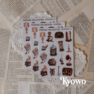Plantilla stickers vintage