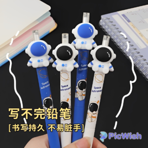 Lápiz infinito astronauta