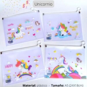 Carpeta A5 unicornio