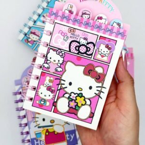 Libreta con separadores hello Kitty