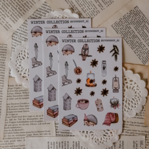 Plantilla sticker invierno