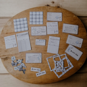 Set Marcos azules stickers