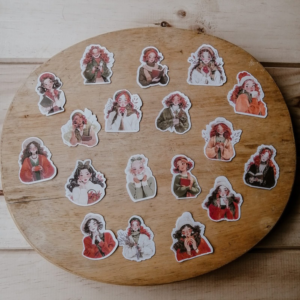 Set chicas otoñal stickers