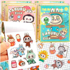 Libretas de stickers labubu
