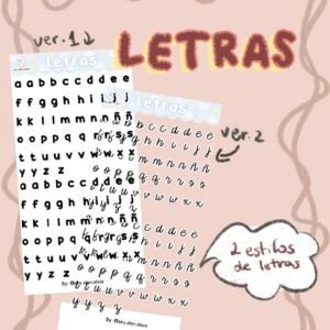 PLANTILLA LETRAS