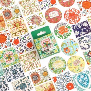 Caja de stickers - patrones coloridos
