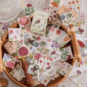 Caja de stickers - florales