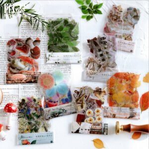 Set stickers florales PET x40pzs