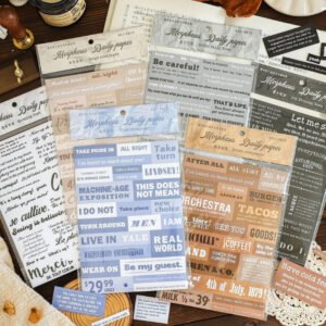 Plancha de stickers - Palabras y Títulos