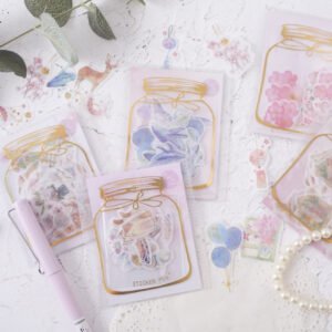 Stickers translucidos al azar x40pzs