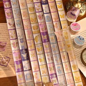 Washi Tape estampillas mariposas